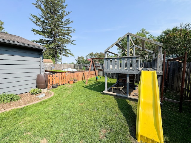 810 Division St, Elbow Lake, MN 56531 - view of yard featuring a playground