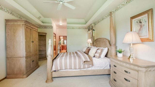 E5110 Interlachen Blvd, Pleasant Valley Twp, WI 54738 - bedroom featuring light colored carpet and connected bathroom