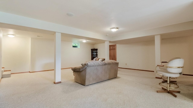 E5110 Interlachen Blvd, Pleasant Valley Twp, WI 54738 - living room featuring carpet flooring and baseboards