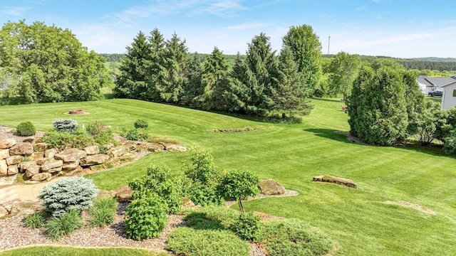 E5110 Interlachen Blvd, Pleasant Valley Twp, WI 54738 - view of green lawn featuring golf course view