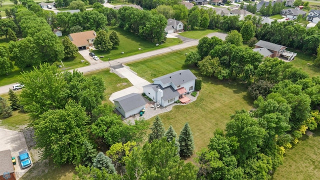 5701 33rd St S, Fargo, ND 58104 - aerial view of residential area with a tree filled landscape