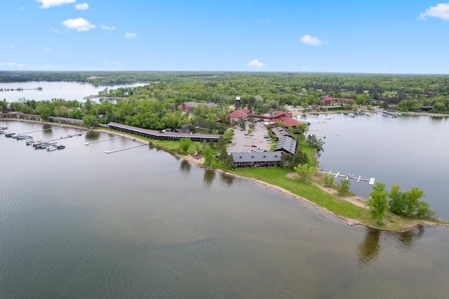 30203 Circle Dr, Breezy Point, MN 56472 - aerial view of a heavily wooded area and a nearby body of water