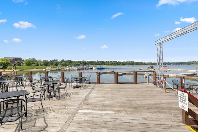 30203 Circle Dr, Breezy Point, MN 56472 - dock area featuring a water view