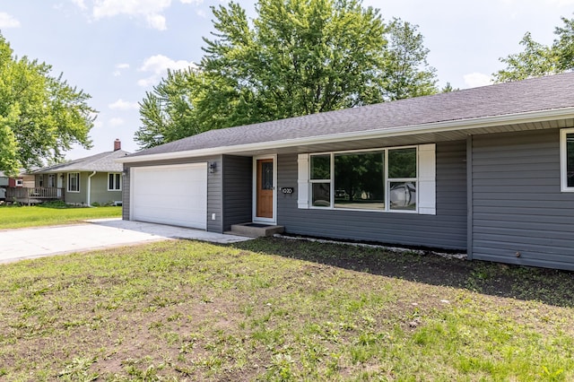1020 1st St S, Cold Spring, MN 56320 - ranch-style house featuring concrete driveway, a garage, and a front yard