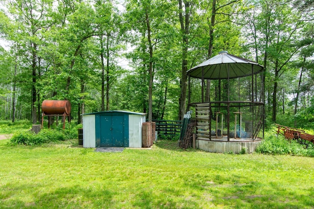 19214 County Road 12, Irondale Twp, MN 56455 - view of yard featuring a gazebo