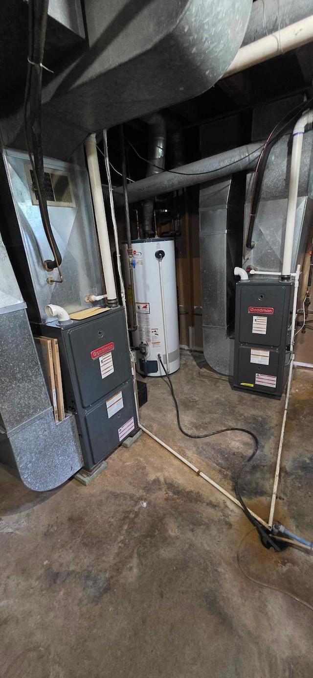 17548 749th Ave, Albert Lea Twp, MN 56007 - utilities featuring water heater and heating unit