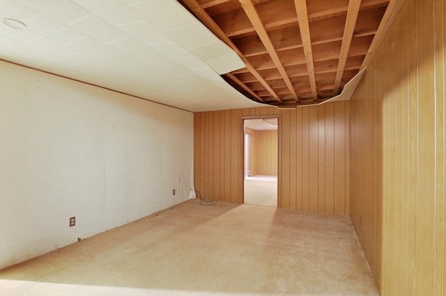 4035 Beryl Rd, Eagan, MN 55122 - unfurnished room featuring wooden walls and carpet