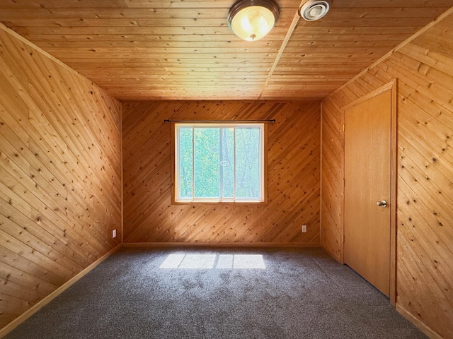3100 212th St W, Farmington, MN 55024 - carpeted empty room with wooden ceiling and wooden walls