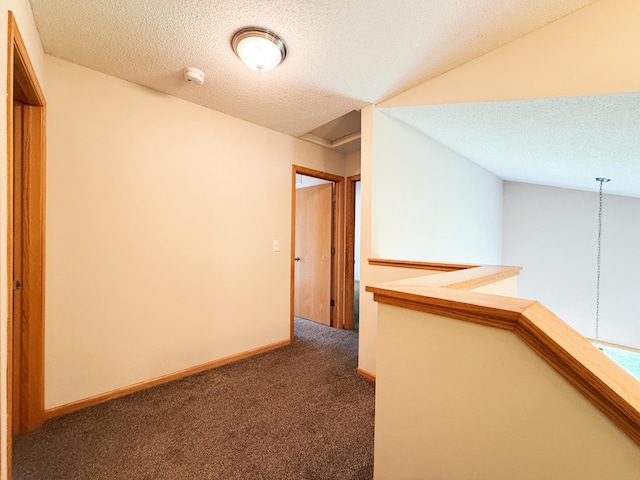 3100 212th St W, Farmington, MN 55024 - hall featuring carpet, a textured ceiling, an upstairs landing, and baseboards