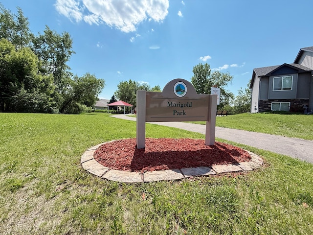 3100 212th St W, Farmington, MN 55024 - community / neighborhood sign with a yard