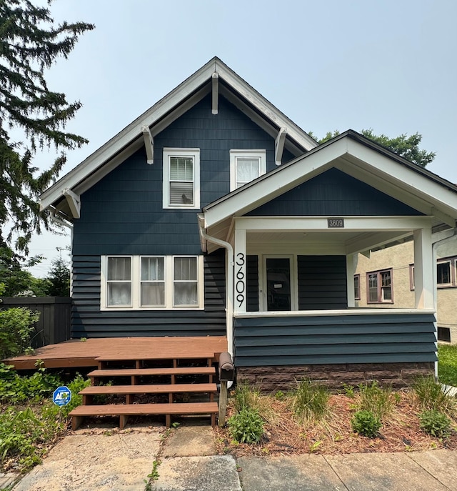 3609 Newton Ave N, Minneapolis, MN 55412 - view of front of property featuring covered porch