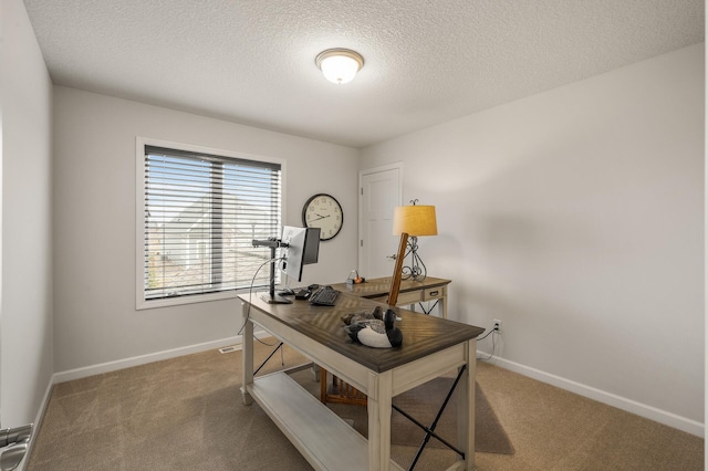 8738 Upper 9th Pl N, Lake Elmo, MN 55042 - carpeted office with a textured ceiling and baseboards