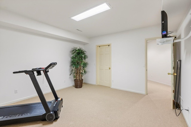 5555 70th St, Edina, MN 55439 - exercise room featuring carpet floors and baseboards