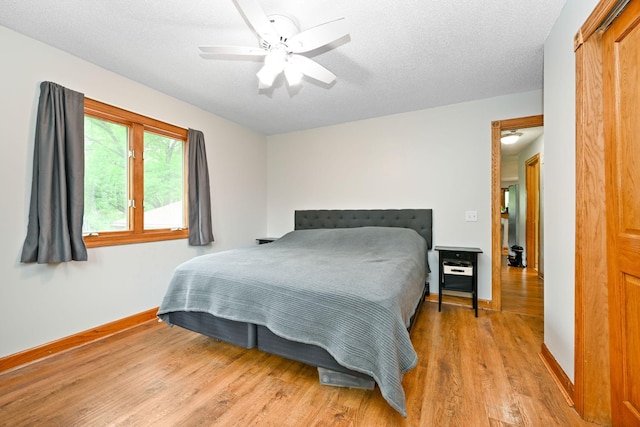 15607 93rd Cir NE, Otsego, MN 55330 - bedroom with light wood-style flooring, baseboards, and a ceiling fan