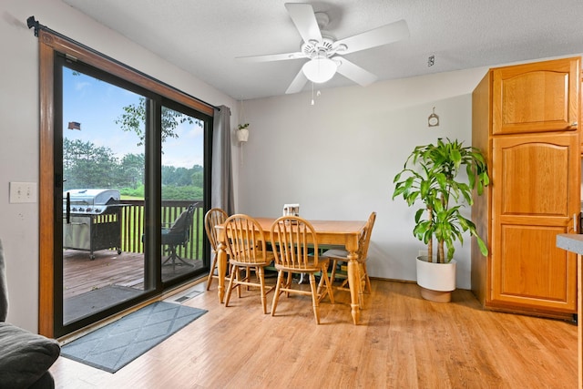 15607 93rd Cir NE, Otsego, MN 55330 - dining room with light wood-type flooring and a ceiling fan