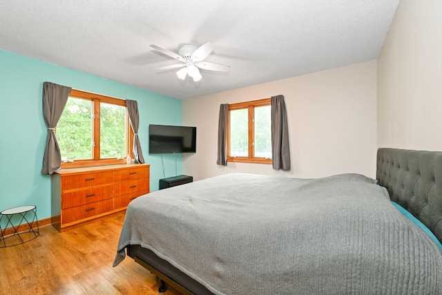 15607 93rd Cir NE, Otsego, MN 55330 - bedroom with wood finished floors, a ceiling fan, and baseboards