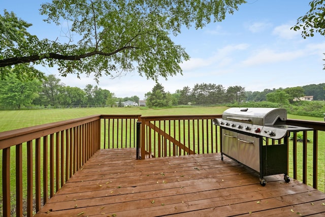 15607 93rd Cir NE, Otsego, MN 55330 - wooden deck featuring a yard and grilling area