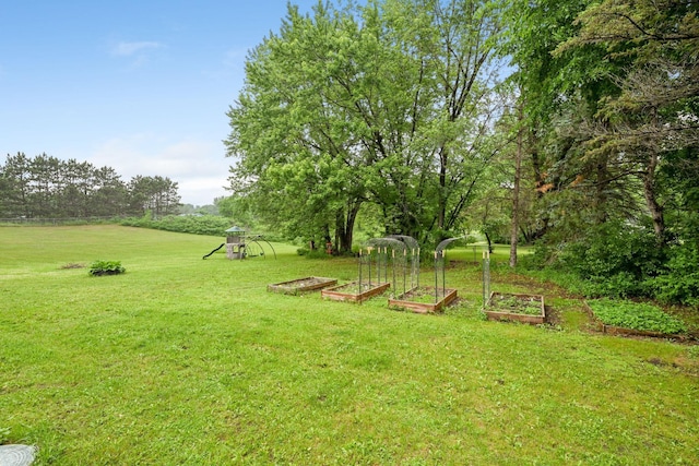 15607 93rd Cir NE, Otsego, MN 55330 - view of green lawn with a vegetable garden