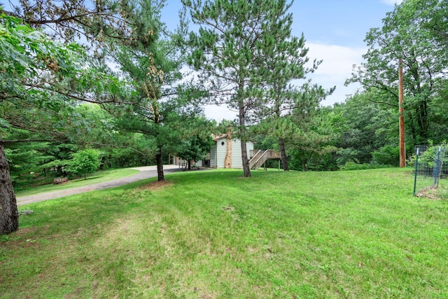24345 165th St NW, Orrock Twp, MN 55309 - view of green lawn featuring stairway