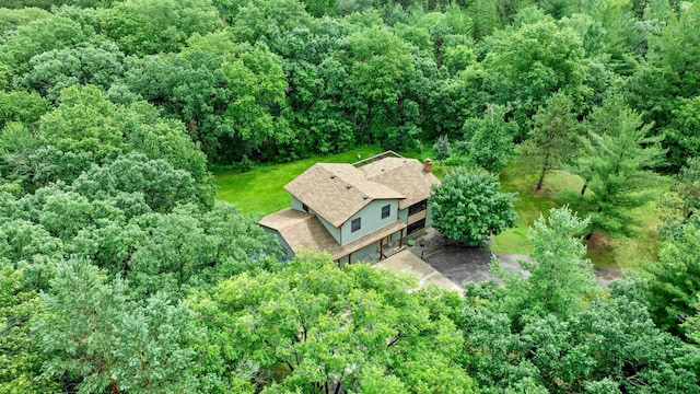 24345 165th St NW, Orrock Twp, MN 55309 - aerial view of property and surrounding area with a heavily wooded area