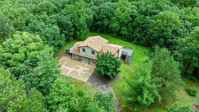 24345 165th St NW, Orrock Twp, MN 55309 - view from above of property featuring a heavily wooded area