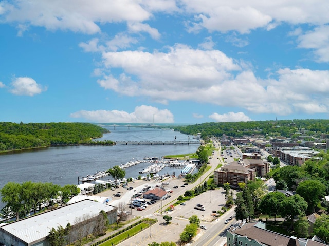 650 Main St N Unit B05, Stillwater, MN 55082 - bird's eye view of a large body of water and a notable bridge