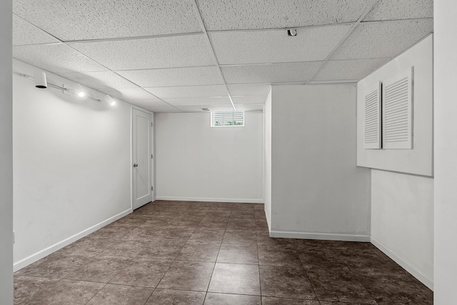 5625 Upton Ave S, Minneapolis, MN 55410 - basement featuring a drop ceiling and baseboards
