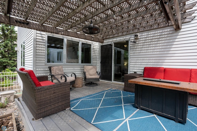 4408 Riverwood Dr N, Fargo, ND 58102 - wooden deck featuring a pergola
