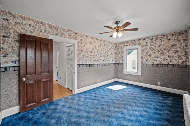 2059 Iglehart Ave, Saint Paul, MN 55104 - empty room featuring ceiling fan, carpet, and baseboards
