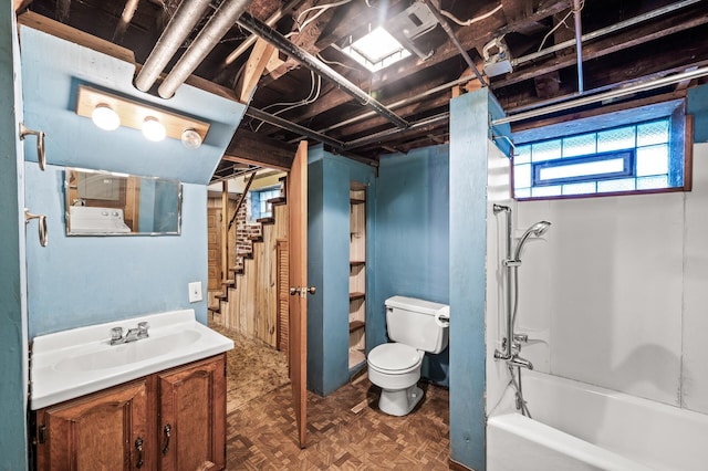 2059 Iglehart Ave, Saint Paul, MN 55104 - full bath with toilet, vanity, and shower / tub combination