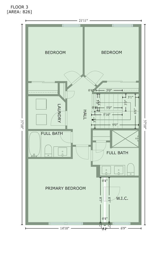 5040 93rd Ln N, Brooklyn Park, MN 55443 - room layout