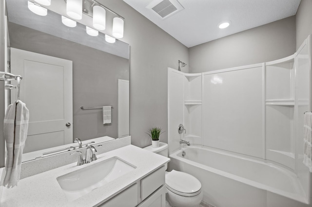 5040 93rd Ln N, Brooklyn Park, MN 55443 - full bathroom featuring toilet, shower / bath combination, and vanity