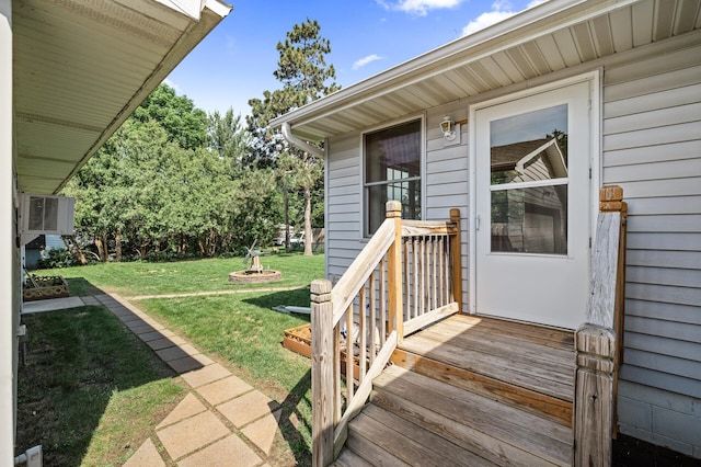 5030 Jefferson St NE, Columbia Heights, MN 55421 - deck with a yard