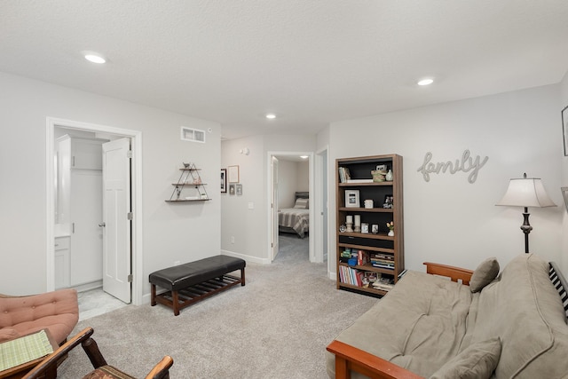1212 Lower 143rd St E, Rosemount, MN 55068 - living area with light colored carpet, recessed lighting, and baseboards