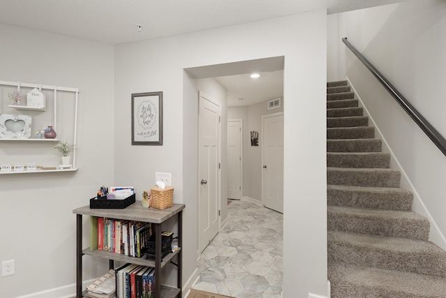 1212 Lower 143rd St E, Rosemount, MN 55068 - staircase with recessed lighting and baseboards