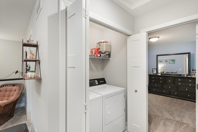 1212 Lower 143rd St E, Rosemount, MN 55068 - laundry room with carpet flooring and separate washer and dryer