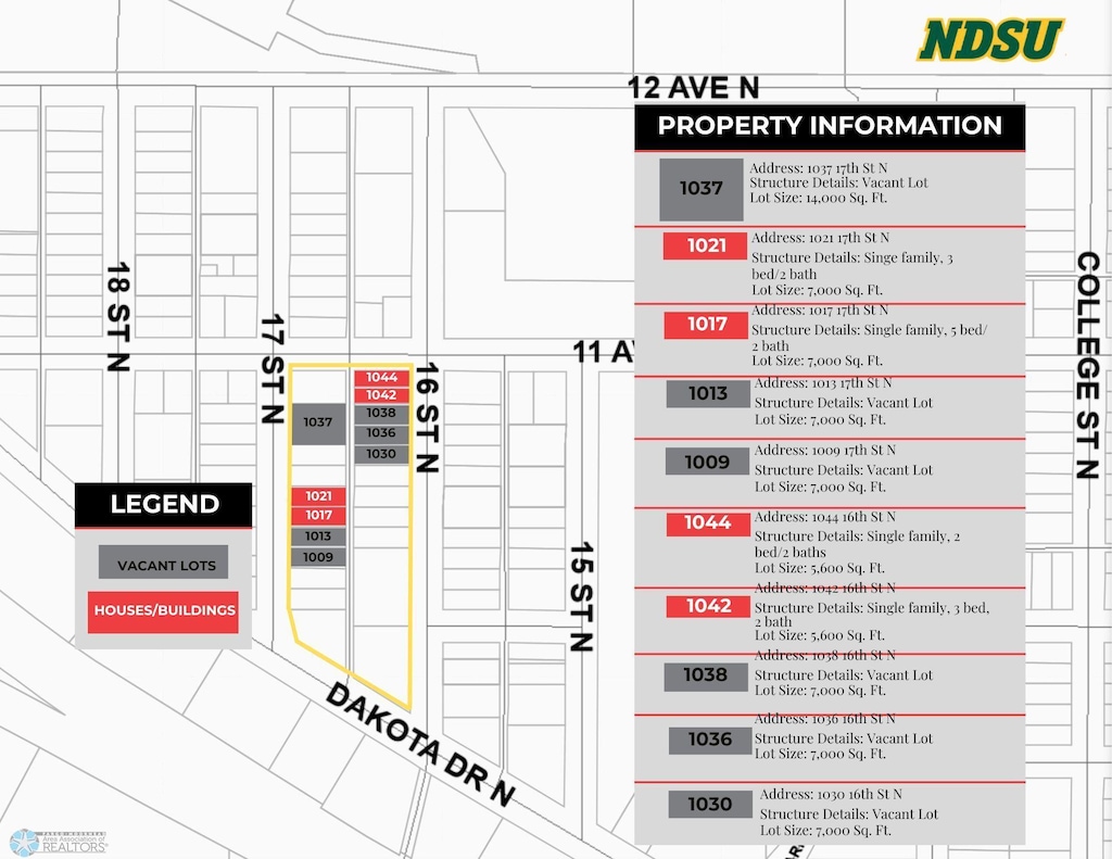 1044 16th St N, Fargo, ND 58102 - map / location