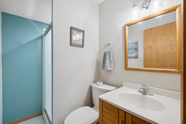 1198 Saint Clair Ave, Saint Paul, MN 55105 - bathroom with toilet, a stall shower, and vanity