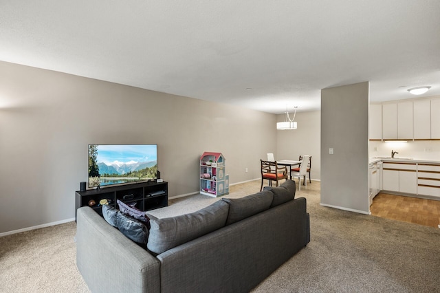 7510 Cahill Rd Unit 211B, Edina, MN 55439 - living area with light colored carpet and baseboards