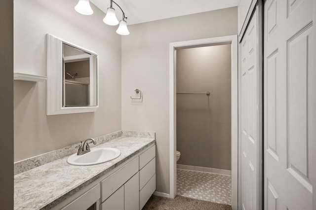 7510 Cahill Rd Unit 211B, Edina, MN 55439 - full bathroom featuring a closet, vanity, and tile patterned floors