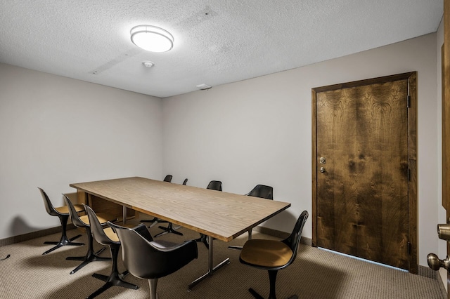 7510 Cahill Rd Unit 211B, Edina, MN 55439 - dining room with carpet floors and a textured ceiling
