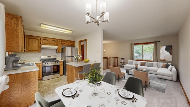 2209 18th Ave SE, Rochester, MN 55904 - dining area featuring a chandelier