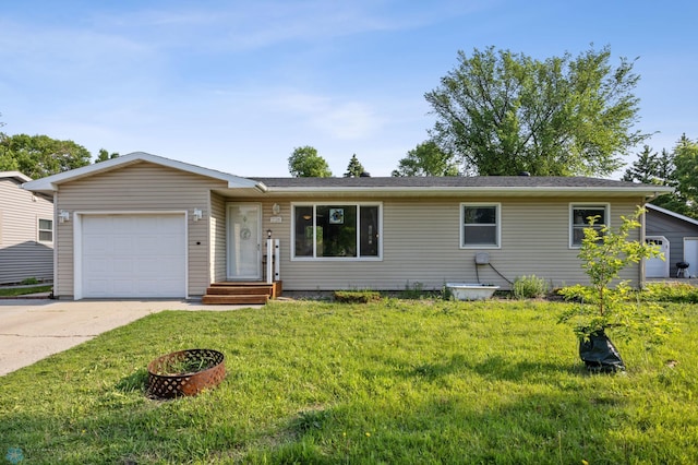 226 12th Ave W, West Fargo, ND 58078 - ranch-style house featuring an attached garage, driveway, and a front yard