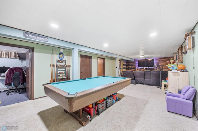 226 12th Ave W, West Fargo, ND 58078 - playroom with carpet flooring, pool table, and a desk