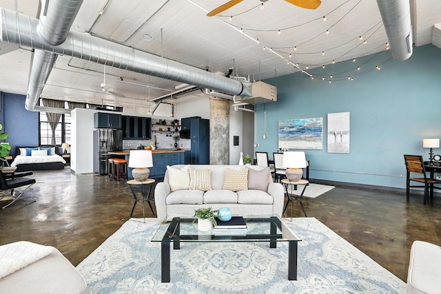 500 Robert St N Unit 401, Saint Paul, MN 55101 - living room featuring concrete floors