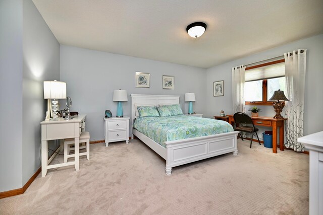 206 Skyline Hts, Wabasha, MN 55981 - carpeted bedroom with an office area and baseboards