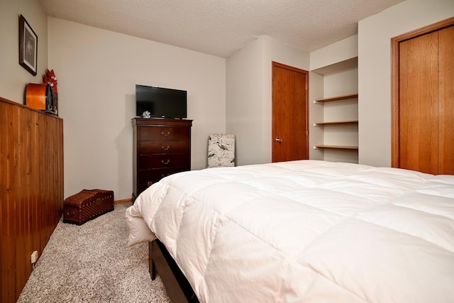 206 Skyline Hts, Wabasha, MN 55981 - bedroom featuring carpet flooring and a textured ceiling