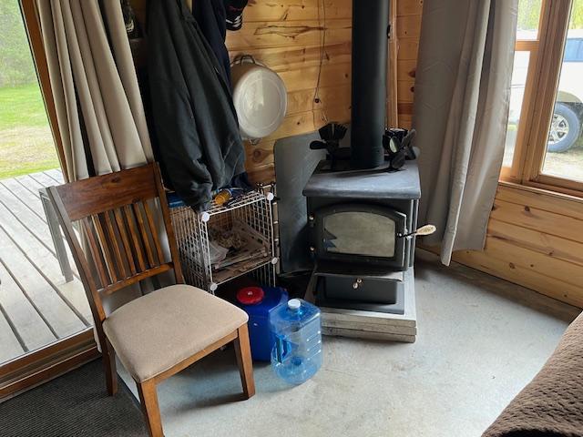 3573 Kallio Rd, Orr, MN 55771 - detailed view of a wood stove