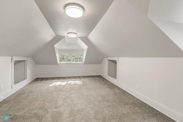 1036 12th St N, Fargo, ND 58102 - additional living space featuring carpet flooring, lofted ceiling, and baseboards