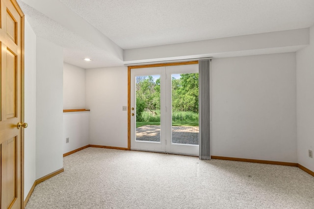 6260 Wessel Ct, Eden Prairie, MN 55346 - unfurnished room featuring carpet floors, baseboards, and a textured ceiling